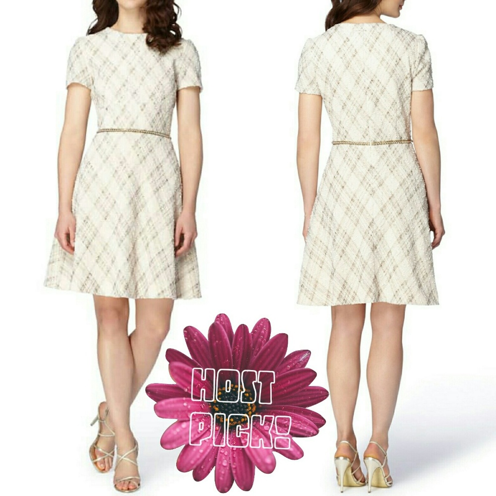 🎉HP! NWT! Tahari Arthur S Levine Fit Flare Dress